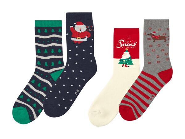 Chaussettes thermorégulatrices, set de 2 paires
