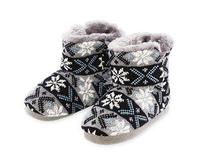 Children's Slipper Boots - Navy or Grey