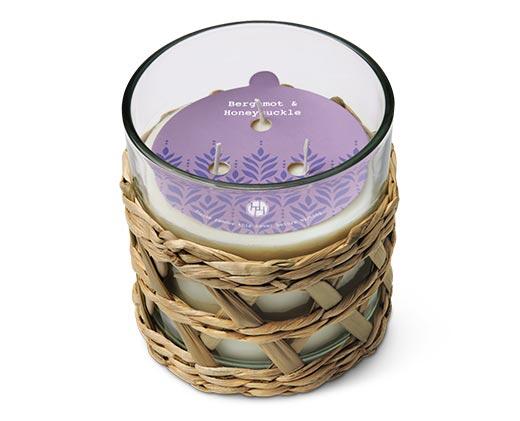 Huntington Home 
 Rattan Candle