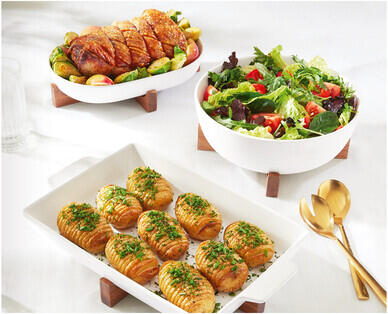 Oven to Table Bakers with Wooden Stand