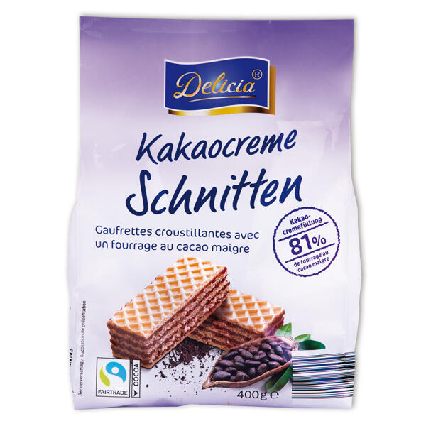Mignon-/ Kakaocreme Schnitten