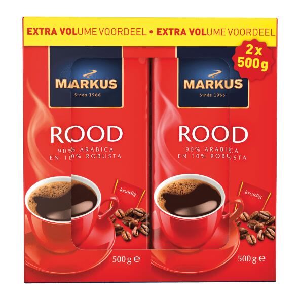 Markus koffie rood 2-pack
