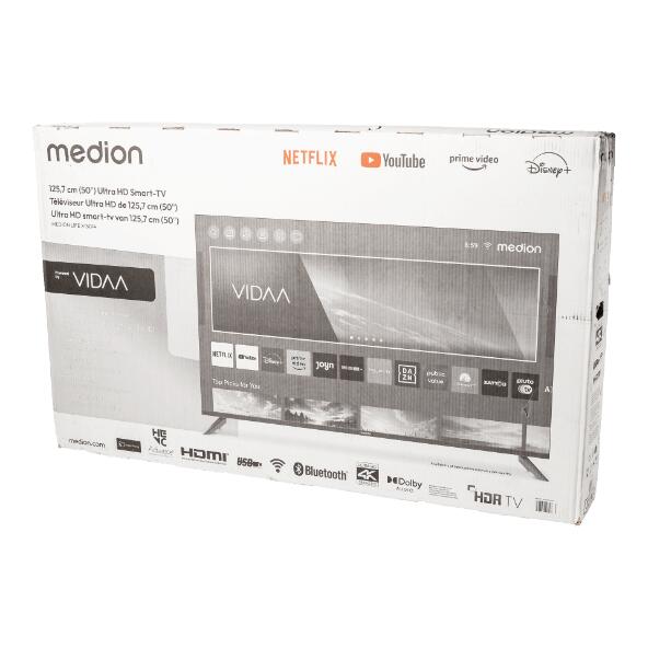 MEDION LIFE X15014 				Smart-TV Ultra-HD 125,7 cm/50"