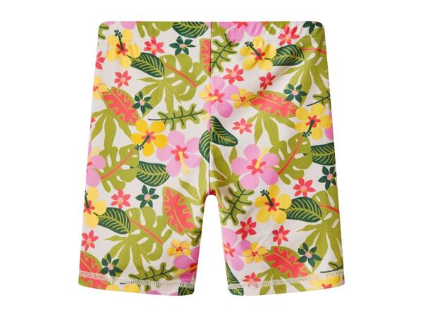 Younger Kids' UV Swim Set With Tropical Print - 2 Pieces