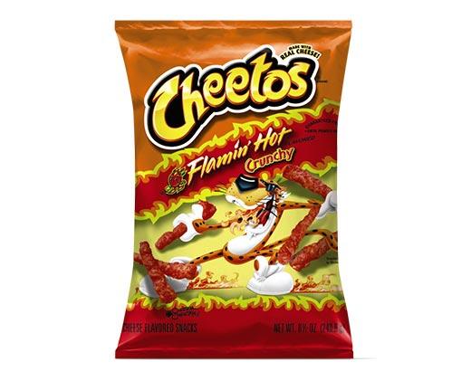 Cheetos 
 Flamin' Hot Crunchy Cheese Snacks