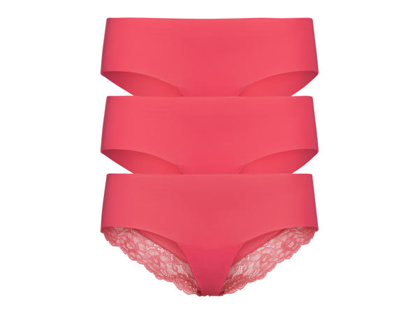 ESMARA LINGERIE(R) Lasercut hipsters eller minitrusser 3-pak