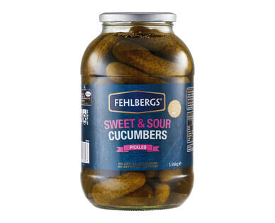 Fehlbergs Pickled Whole Cucumbers Sweet & Sour 1.95kg
