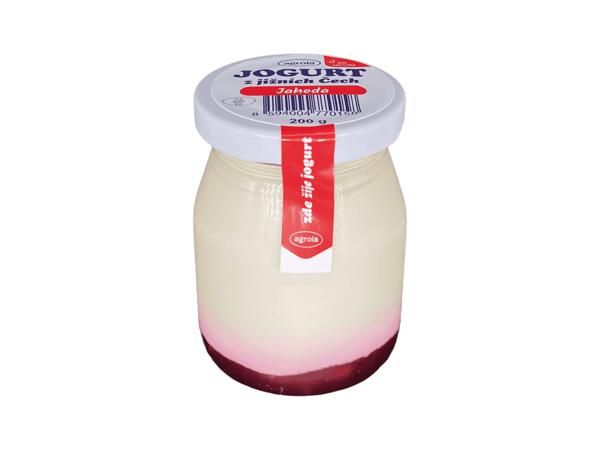 Jihočeský jogurt jahodový