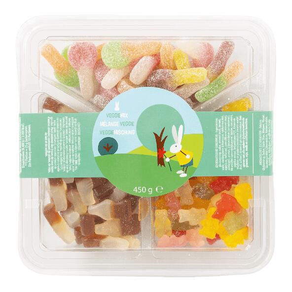 Mélange de friandises végétariennes