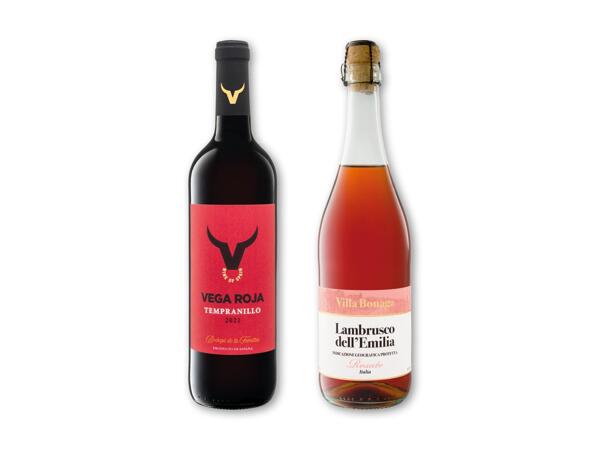 Lambrusco dell' Emilia eller Rempranillo