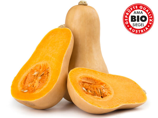 Bio Speisekürbis Butternuss aus Österreich
