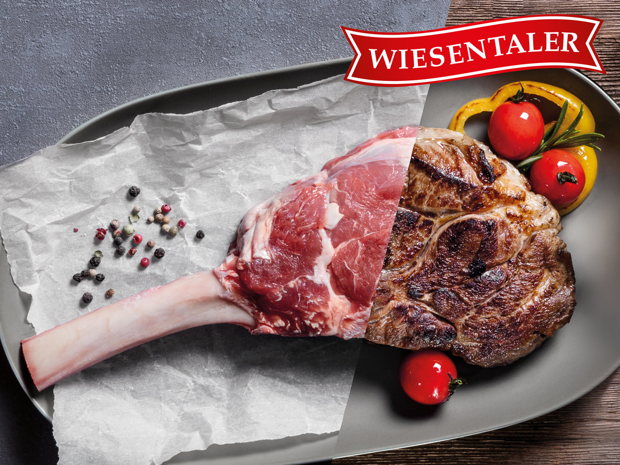 WIESENTALER Frisches österreichisches Tomahawk-Steak