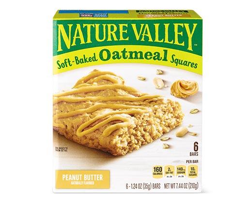 General Mills 
 Nature Valley Oatmeal Squares Cinnamon Brown Sugar or Peanut Butter