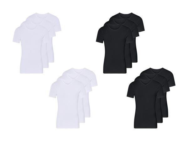 Maillots de corps à nervures, set de 3