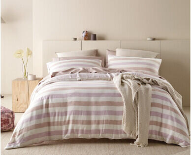 Linen Bamboo Quilt Cover Set - King Size