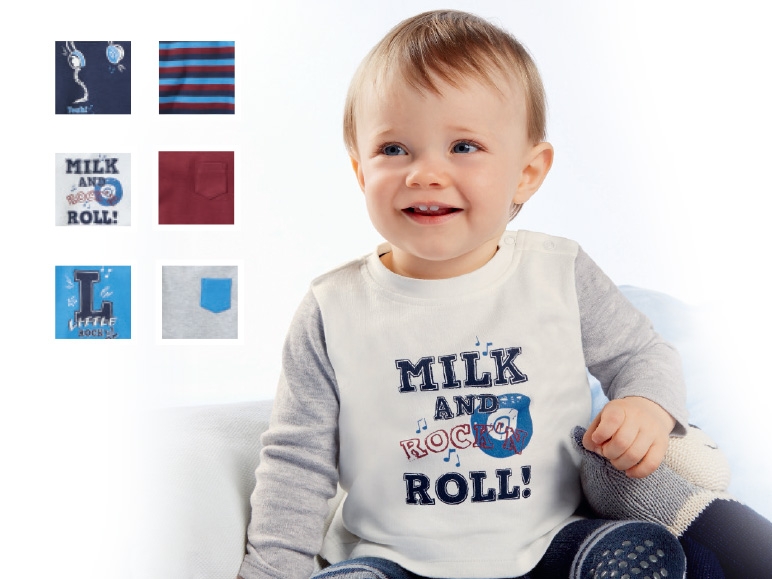 LUPILU Baby Boys' Long-Sleeved Tops