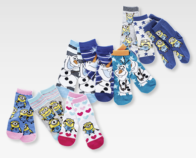 Chaussettes pour enfants FROZEN/ICH EINFACH UNVERBESSERLICH™/MINNIE MOUSE/THE GOOD DINOSAUR