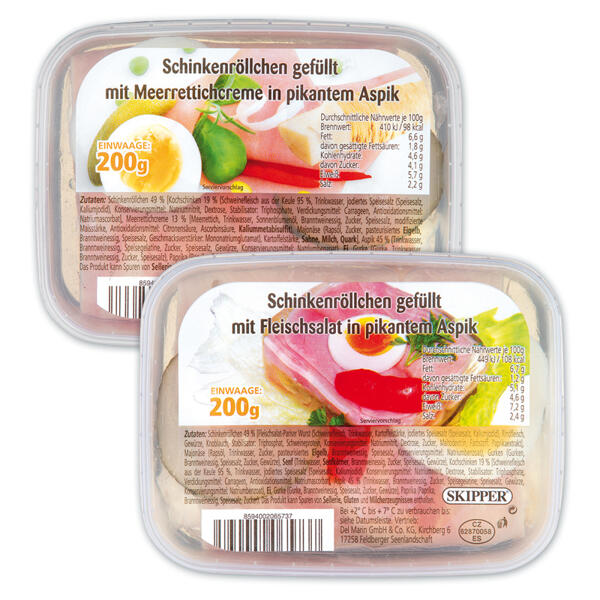 Schinkenröllchen