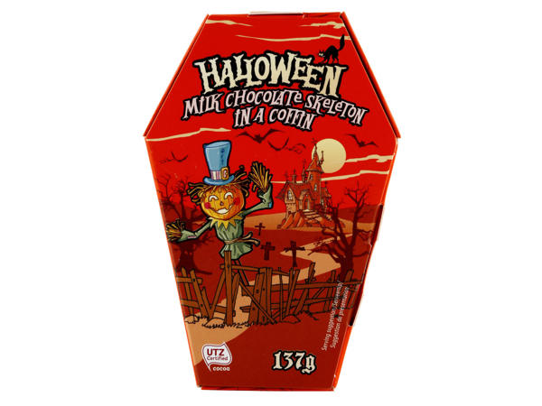 Chocolate Skeletons in Coffin