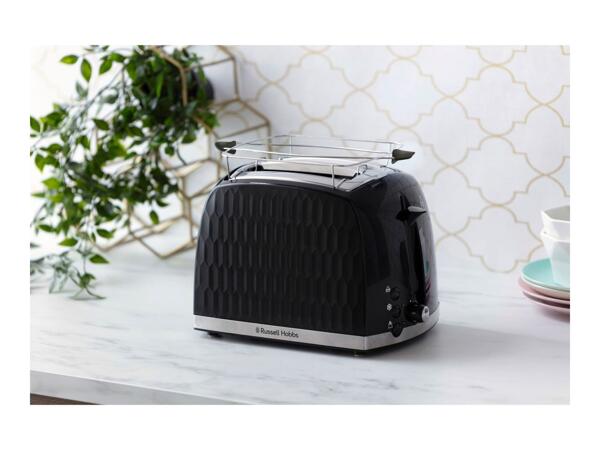 Russell Hobbs Honeycomb Toaster - Black