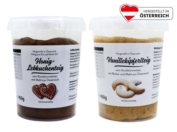 Vanillekipferlteig oder Honiglebkuchenteig
