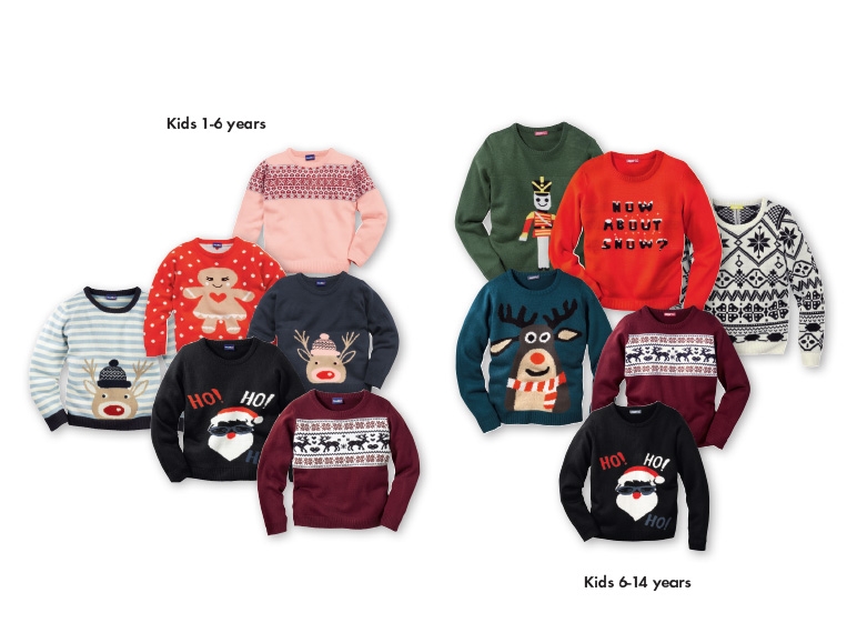 LUPILU/PEPPERTS/ESMARA/LIVERGY Kids' or Adults' Christmas Jumpers