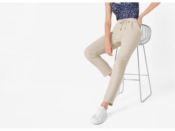 Ladies' trousers straight fit