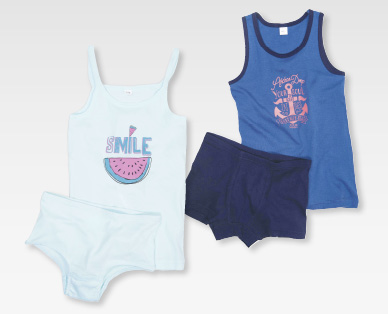 Ensemble de sous-vêtements pour enfants, 2 pièces GREEN FEELING BIO