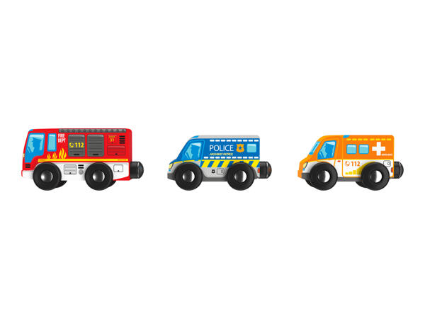 Playtive Wooden Vehicle Set - 3 Piece Set