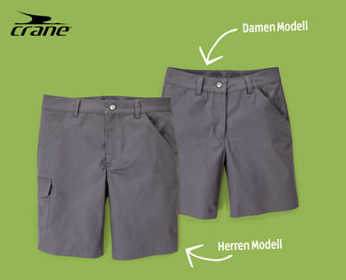 CRANE Damen-/Herren-Wander-Shorts, Baumwolle (Bio)