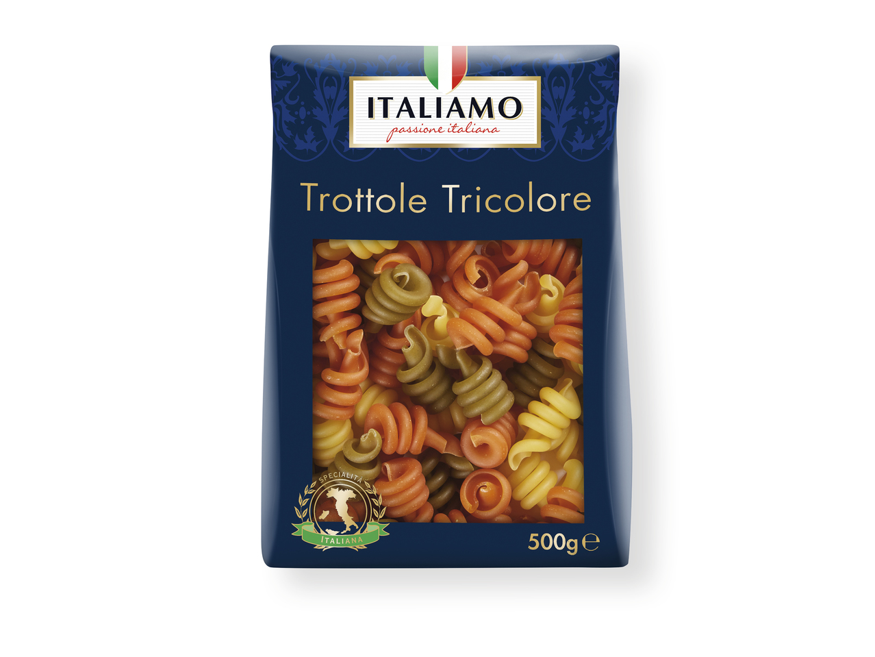'Italiamo(R)' Pasta espiral tricolor