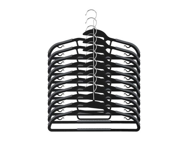Black Coat Hangers - 10 Pack