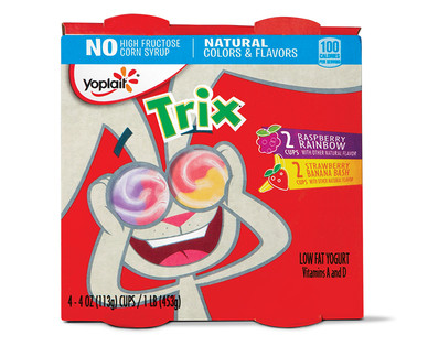 Yoplait Trix Strawberry Banana Yogurt