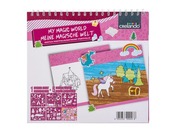 Crelando Stencil Book My Magic World