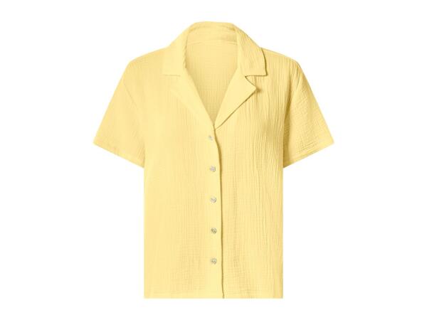 Ladies' Yellow Cotton Muslin Blouse