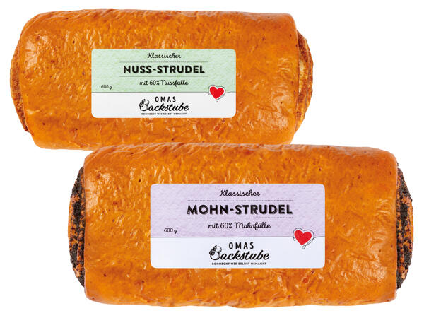 Mohn- oder Nuss-Strudel