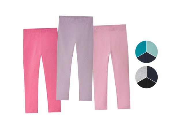 Girls' leggings, 3 pieces