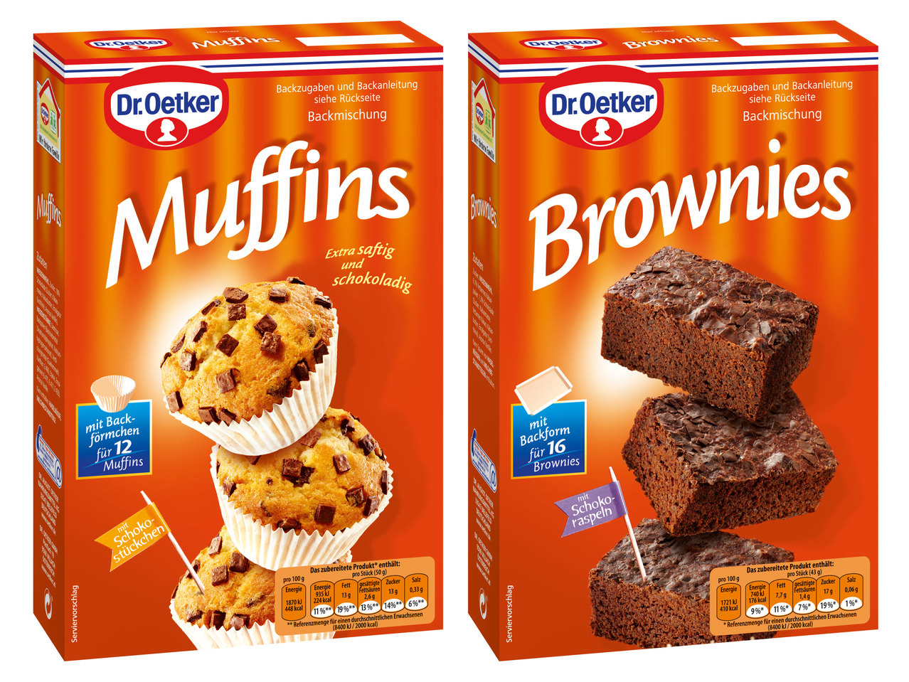 DR. OETKER Backmischung Brownies/Muffins