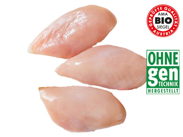 Frische Bio-Hendlfilets