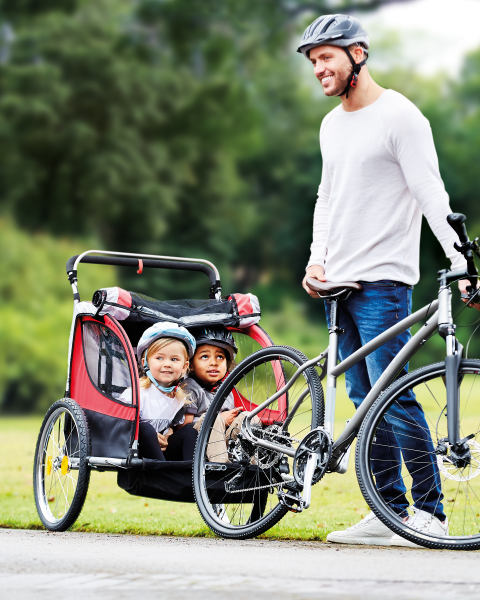 2 In 1 Kids Bike Trailer/Stroller