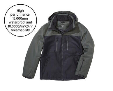 Men's Ski Jacket - Black & Khaki