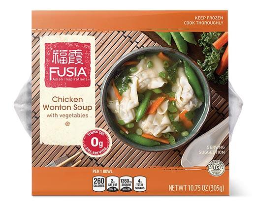 Fusia Asian Inspirations Chicken & Vegetable or Pork & Vegetable Wonton Soup