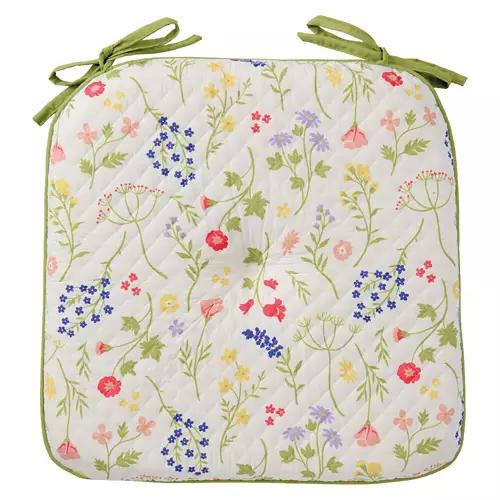 16" X 17" Reversible Chair Pad - Floral