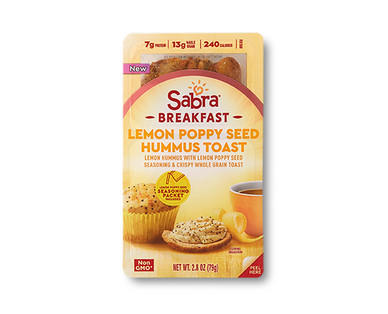 Sabra Everything Bagel or Lemon Poppyseed Hummus Toast