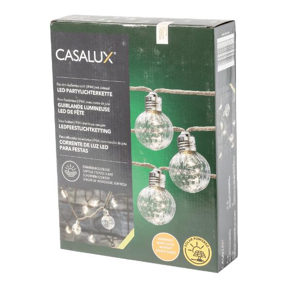 CASALUX(R) 				Guirlande LED à énergie solaire