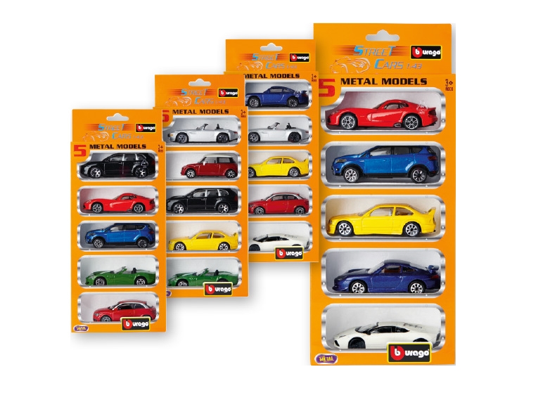 Bburago Toy Street Car Set 1:43