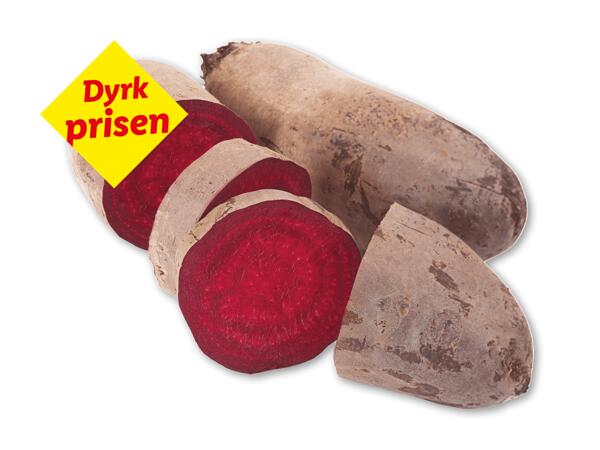 Økologiske danske rødbeder