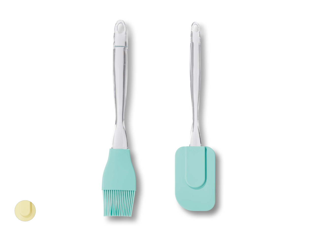Pinceau à pâtisserie/ spatule, 2 Pièces