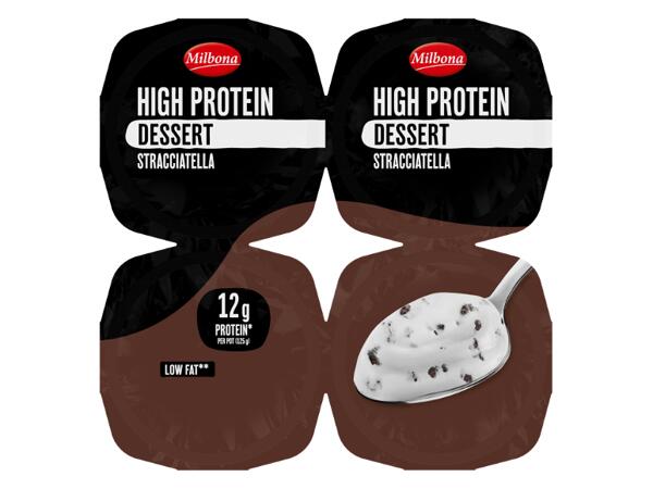 High Protein Stracciatella Yogurt