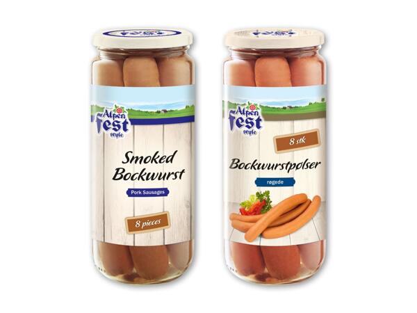 Bockwurstpølser